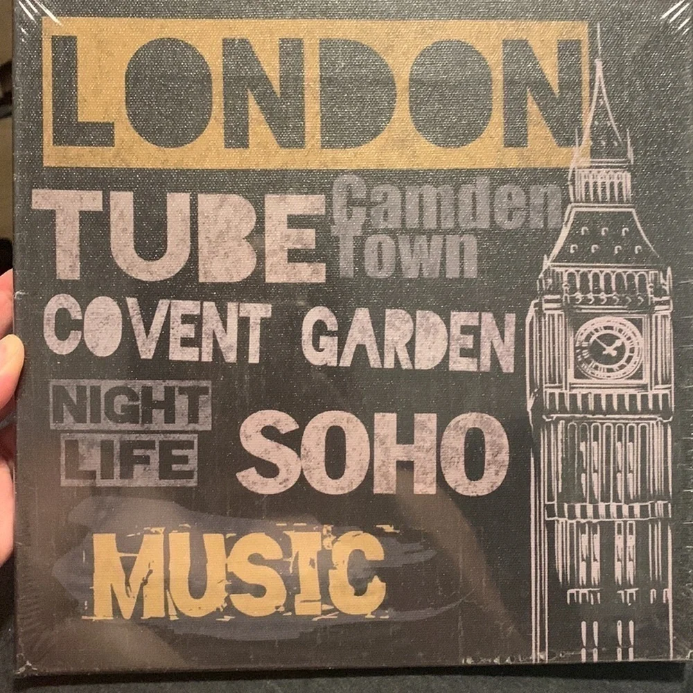 Ikea London canvas Wall Art Square NWT